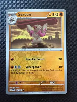 Gurdurr Twilight Masquerade 104/167 Common Reverse Holo Pokemon Near Mint - Image 1