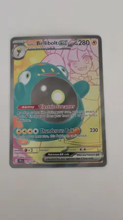 Pokemon: Iono's Bellibolt EX Scarlet & Violet Promo 194 Full Art Holo Near Mint - Image 3