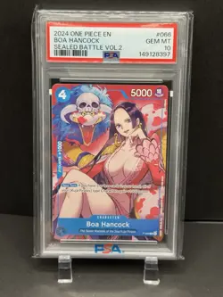 Boa Hancock - One Piece Sealed Battle Vol.2 Psa 10 Waifu - Image 2