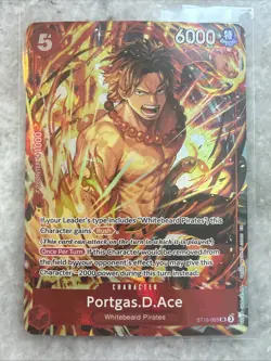 One Piece Illustration Box Vol. 5 Promo Portgas D. Ace ST15-005 SR English - Image 1