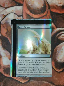 FOIL NFC Miscut Ivory Tower FTV Relics MTG Magic the Gathering - Image 1