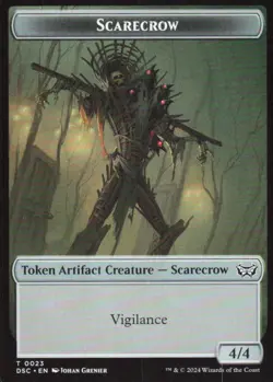Human Soldier / Scarecrow Double-Sided Token - Commander: Duskmourn DSC - MTG - Image 2