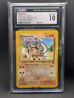 Hitmomtop 37 Blackstar Promo 2001 Vintage Pokemon Card - Image 1