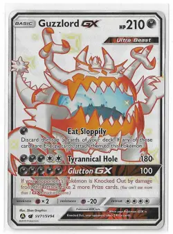 Guzzlord GX SV71/SV94 Hidden Fates Shiny Vault Full Art S&M Pokemon TCG Card NM - Image 1