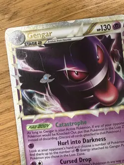 Gengar Prime HeartGold SoulSilver Triumphant Holo Card Pokemon EX/ HP/DMG - Image 3