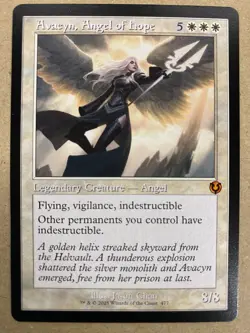 MTG 1x RETRO Avacyn, Angel of Hope 477 Innistrad Remastered Magic the x1 NM - Image 1