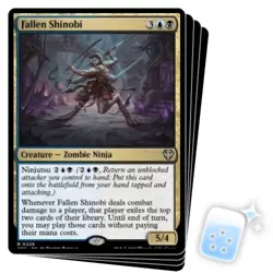 FALLEN SHINOBI X4 Outlaws Of Thunder Junction: Commander Magic MTG MINT CARD - Image 1