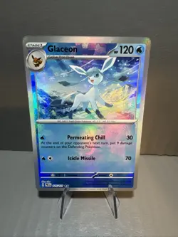 Pokemon Card Glaceon (Master Ball Pattern) 025/131 Sv: Prismatic Evolutions Holo - Image 1