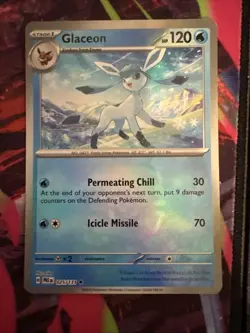 Pokemon Card Glaceon (Master Ball Pattern) 025/131 Sv: Prismatic Evolutions Holo - Image 5