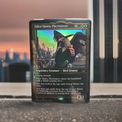 MTG Streets of New Capenna Falco Spara Pactweaver #372 Gilded Foil - PACK FRESH! - Image 1
