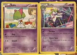 Pokemon Ralts 68/162 Kirlia 69/162 2015 Card Lot Set of 2 - Image 1