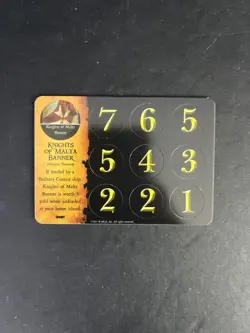 Wizkids CSG - Pirates of the Barbary Coast - 106 Knights of Malta Banner Card - Image 1