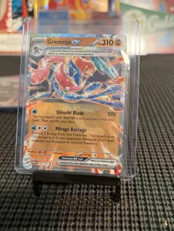 Pokemon TCG Greninja EX Holo Card Twilight Masquerade 106/167 Sv06 - Image 1