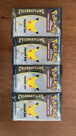 Pokemon TCG Celebrations Booster Pack Lot 4 Packs (4 Cards Each) English - Image 2