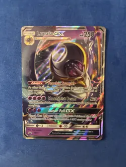 Pokemon Lunala GX SM17 SM Promo Holo Stage 2 Psychic 250 HP Card - Image 1