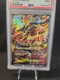 Pokemon TCG Mega Lucario EX Card 55a/111 PSA 9 - Image 3