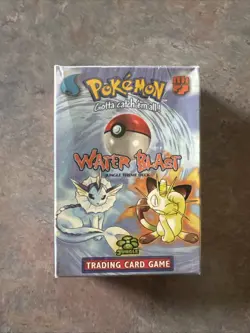 NEW & SEALED Pokemon Water Blast Theme Deck WOTC 1999 Trading Card Game Game - Image 1