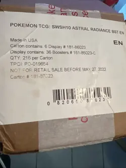 Pokemon astral radiance EMPTY Booster Box case No Cards - Display case Only - Image 1