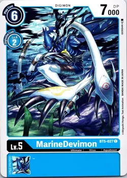 MarineDevimon BT5-027 Black Common Ultimate (Lv5) Digimon Card CCG - Image 1