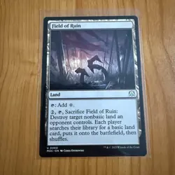 Field Of Ruin - N/M - March Of The Marchine Magic The Gathering MTG - Image 1