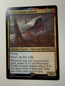 Ovika, Enigma Goliath 213/271 Non Foil Rare All Will Be One MTG NM - Image 1