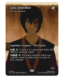 Rhys the Redeemed - Zuko, Redeemed - Borderless Avatar MTG - Image 1