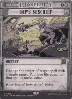 Imp's Mischief (Showcase) Thunder Junction Regular Rare #15 NM MTG - Image 1
