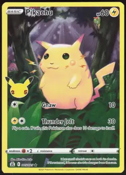 Celebrations Pikachu 005/025 Holo Rare Pokemon LP - Image 1