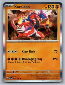 Koraidon 124/198 Rare Scarlet & Violet Pokemon Holo Near Mint - Image 1
