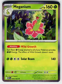 Meganium Rare ME01: Mega Evolution 010/132 Pokemon TCG - Image 1