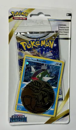 Pokemon TCG: Sword & Shield - Silver Tempest Checklane Blister Hisuian Basculin - Image 2