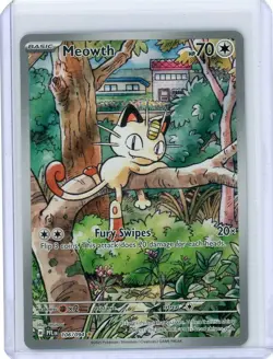 Pokemon Meowth 106/094 Illustration Rare Phantasmal Flames - Image 1