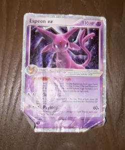 Pokemon Espeon ex 102/115 EX Unseen Forces Holo DAMAGED READ DESCRIPTION - Image 1
