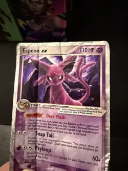 Pokemon Espeon ex 102/115 EX Unseen Forces Holo DAMAGED READ DESCRIPTION - Image 4
