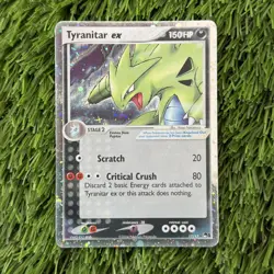 Tyranitar EX Pop Series 1 Cosmos Holo Foil Rare #17/17 2004 Pokemon LP - Image 1