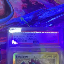 Pokemon Feraligatr EX Delta Species Holo Rare 2/101 Dragon Frontiers PSA 7 2006 - Image 4