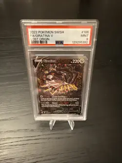 Pokemon TCG Giratina v 186/196 Lost Origin SWSH Full Art PSA 9 - Image 1