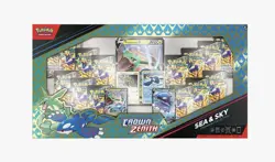 Pokemon TCG Crown Zenith Sea and Sky Premium Collection Box SEALED 14 Packs - Image 1
