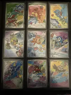 Pokemon TCG First Partner Illustration Collection Series 1 Full Set of 9 - Image 1