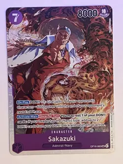 Sakazuki OP16-065 SR The Time of Battle Foil English One Piece NM - Image 1