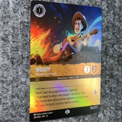 Disney Lorcana Wilds Unknown Woody Waiting For A Friend 205/204 Epic Foil - Image 3