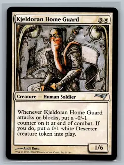 Magic MTG Coldsnap Theme Deck Reprints Kjeldoran Home Guard #8/144 TCG CCG - Image 1