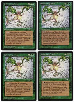 Splintering Wind x4 4x 1996 Alliances RESERVED LIST PLAYSET Enchant MTG NM AZ1 - Image 1