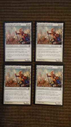 Magic: the Gathering / MtG Archetype of Courage x4 Born of the Gods - Image 1