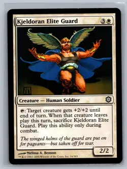 Magic MTG Coldsnap Theme Deck Reprints Kjeldoran Elite Guard #34/383 TCG CCG - Image 1