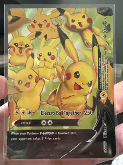 2019-2023 Pokemon SWSH Black Star Promos Pikachu V-UNION #SWSH142 - Image 1