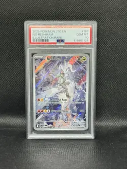 2025 POKEMON JTG EN-JOURNEY TOGETHER ILLUSTRATION RARE #167 N'S RESHIRAM PSA 10 - Image 1