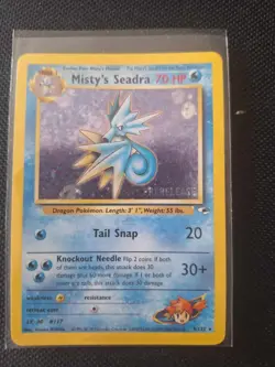 Poke'mon Pokemon 1x Misty's Seadra - (Prerelease) #09 Promo LP Holo - Image 2