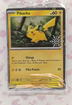 Pikachu - (Holiday Calendar 2025) Stamped  Sealed Pokemon 151-025/165  - Image 1