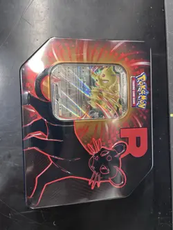 Pokemon TCG Scarlet And Violet Destined Rivals Team Rocket Persian Tin - Image 1
